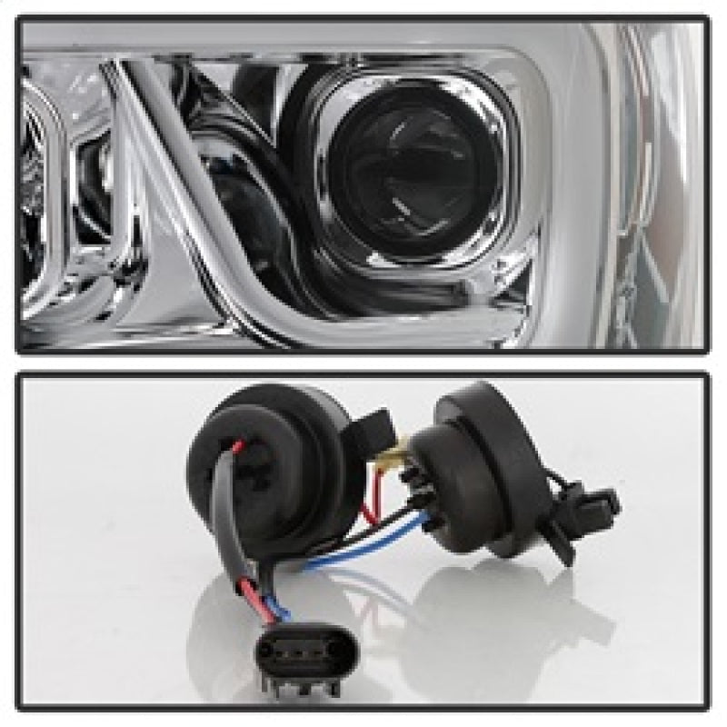 Spyder Dodge Ram 1500 06-08 V2 Projector Headlights - Light Bar DRL - Chrome (PRO-YD-DR06V2-LB-C) SPYDER
