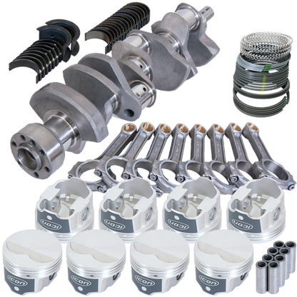 Eagle Chevy LT1 350 1Pc 3.480in Crank 5.700in I-Beam Rods -3.7cc 4.030in Pistons Rotating Assembly