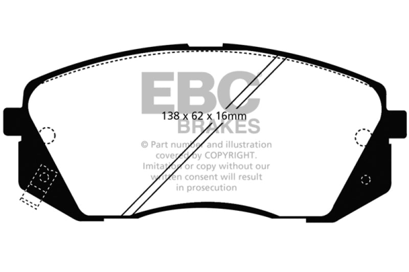 EBC Ultimax2 Front Brake Pads - UD1826 EBC