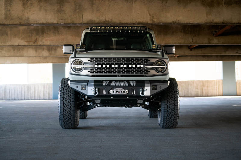 DV8 Offroad 2021+ Ford Bronco Front Bumper Winch Capable w/ Optional Bull Bar/Aux Light Opening DV8 Offroad