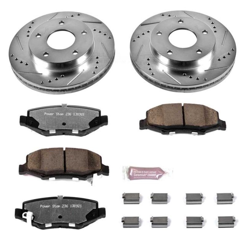 Power Stop 07-11 Dodge Nitro Rear Z36 Truck & Tow Brake Kit PowerStop