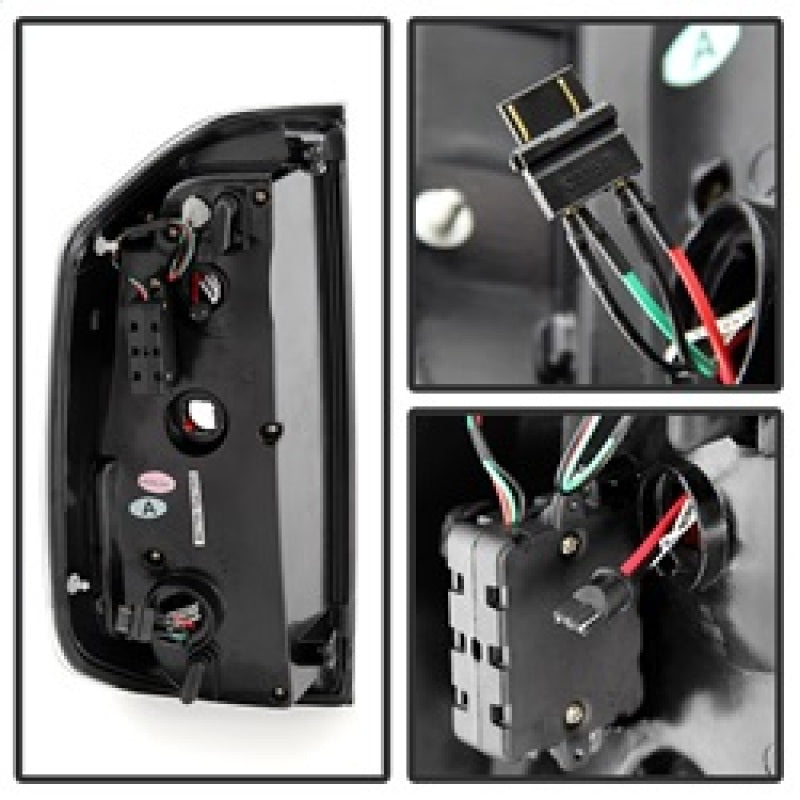 Spyder Toyota Tundra 2014-2016 Light Bar LED Tail Lights Black Smoke ALT-YD-TTU14-LED-BSM SPYDER