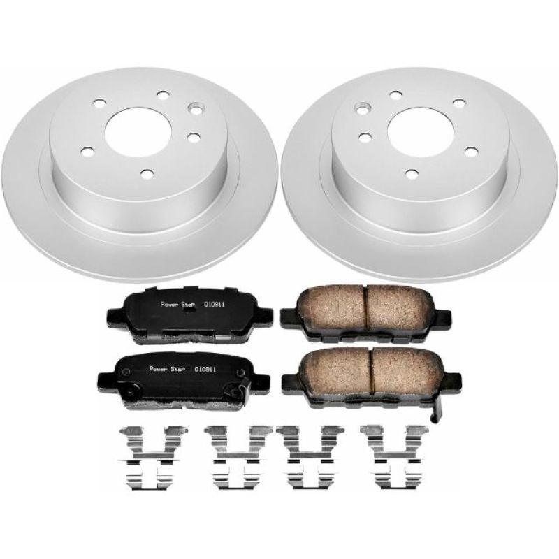 Power Stop 07-10 Nissan Altima Rear Z17 Evolution Geomet Coated Brake Kit PowerStop