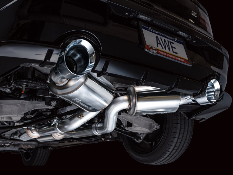 AWE 2023 Nissan Z RZ34 RWD Touring Edition Catback Exhaust System w/ Chrome Silver Tips AWE Tuning