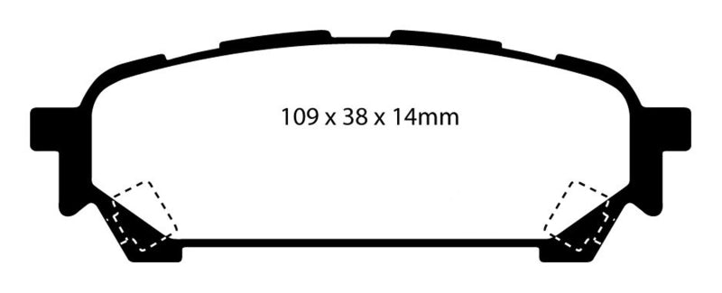 EBC BlueStuff Rear Brake Pads - DP51687NDX EBC