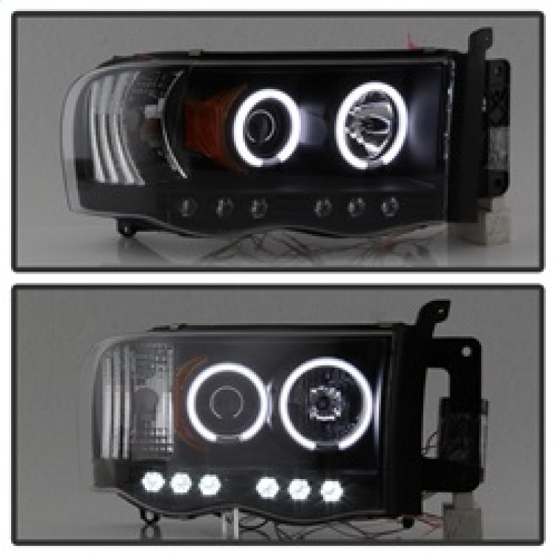 Spyder Dodge Ram 1500 02-05 03-05 Projector Headlights CCFL Halo LED Blk PRO-YD-DR02-CCFL-BK SPYDER