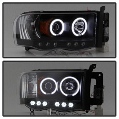 Spyder Dodge Ram 1500 02-05 03-05 Projector Headlights CCFL Halo LED Blk PRO-YD-DR02-CCFL-BK SPYDER