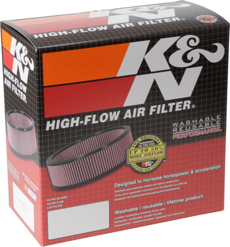 K&N Custom Round Filter 5-1/8in FLG / 9in OD x 4-1/8in HW/VENT K&N Engineering