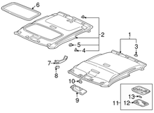 Load image into Gallery viewer, OEM Honda/Accord Element Clear Gray Sun visor Clip Holder (88217-S01-A01ZA) X1