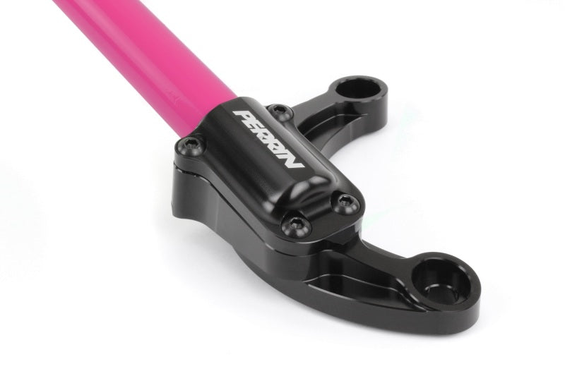 Perrin 02-07 Subaru Impreza (WRX/STi/RS/2.5i) / 04-08 Forester Front Strut Brace - Hyper Pink Perrin Performance