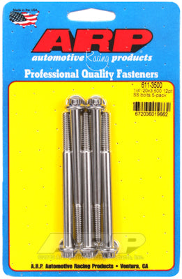 ARP 1/4-20 x 3.500 12pt SS SAE Bolt Kit (5/pkg) ARP