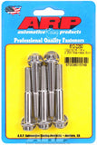 ARP 5/16 in.-18 RH Thread, 2.250 in 12 Point SS 300 Bolts - Set of 5 612-2250