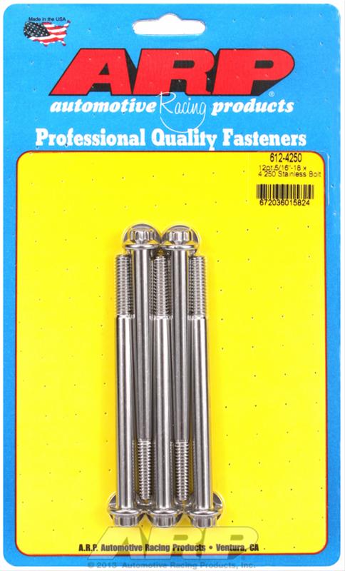 ARP 5/16 - 18 X 4.250 Stainless Steel 12PT Bolts (5PK) 612-4250