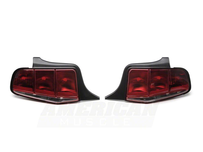 Raxiom 10-12 Ford Mustang Aero Tail Lights- Blk Housing (Smoked Lens)