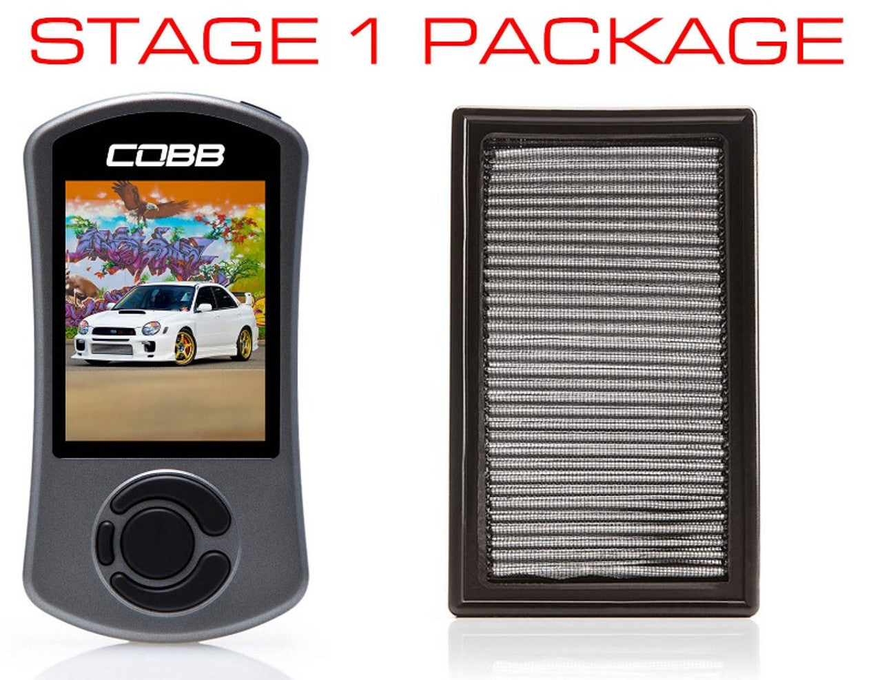 COBB 02-05 Subaru WRX Stage 1+ Power Package w/ V3 Access Port 612X01P-BK