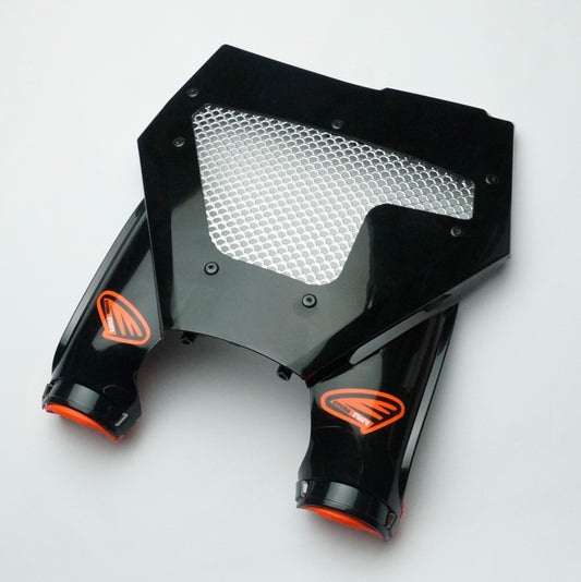 Cycra 2023 and newer KTM SX/SX-F/XC/XC-F Vented Stadium Plate - Black - 1CYC-0807-12-VT