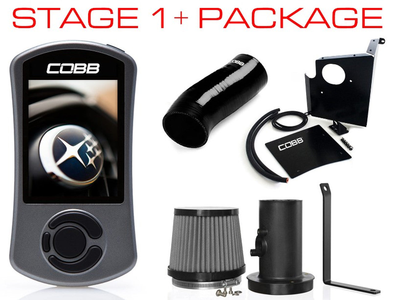 COBB Subaru 06-07 WRX, 04-07 STi, 04-06 FXT Stage 1+ Power Package w/V3 613X01P-BK