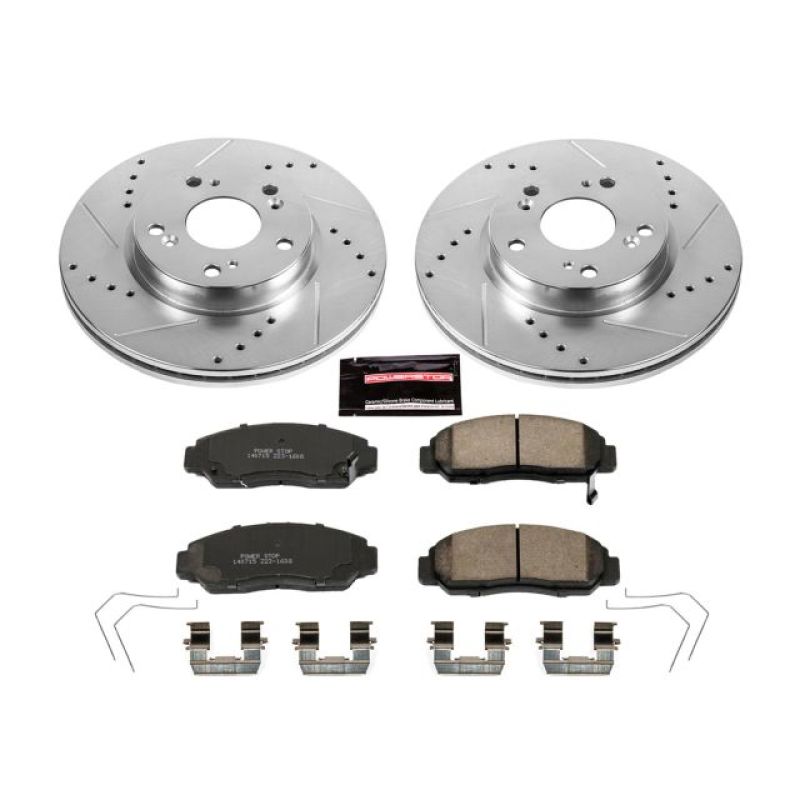 Power Stop 12-15 Honda Civic Front Z23 Evolution Sport Brake Kit PowerStop
