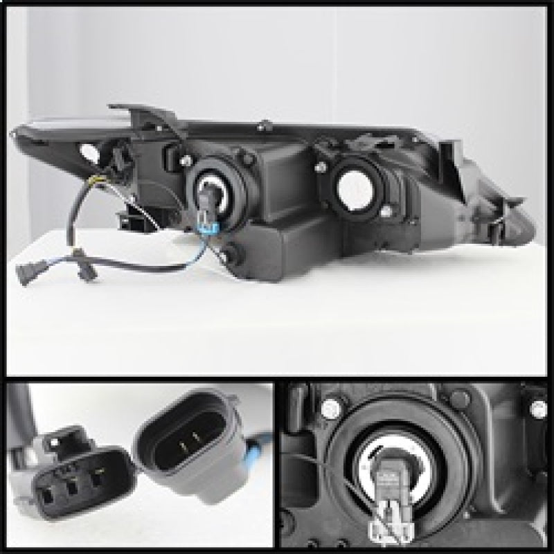 Spyder Toyota Camry 12-14 Projector Headlights DRL Blk High 9005 (Not Included PRO-YD-TCAM12-DRL-BK SPYDER