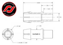 Load image into Gallery viewer, RockJock RockNut Kit Nut and Bung 1in LH Thread