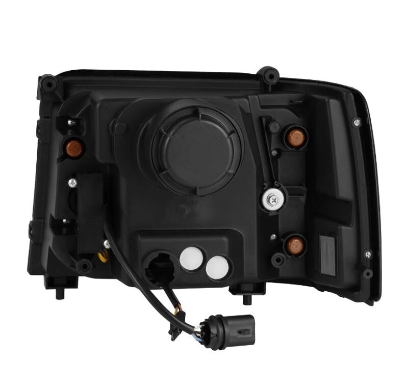 AlphaRex 880266 92-96 Ford F-Series/Bronco PRO-Series Proj Headlight Blk w/Seq. Sig & DRL
