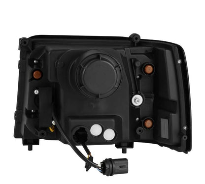 AlphaRex 880266 92-96 Ford F-Series/Bronco PRO-Series Proj Headlight Blk w/Seq. Sig & DRL