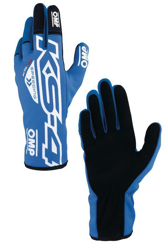 OMP KS-4 KART GLOVES RED / WHITE SZ S
