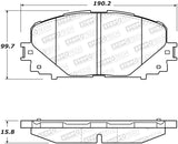 StopTech Premium Ceramic Front Brake Pads - 308.16280