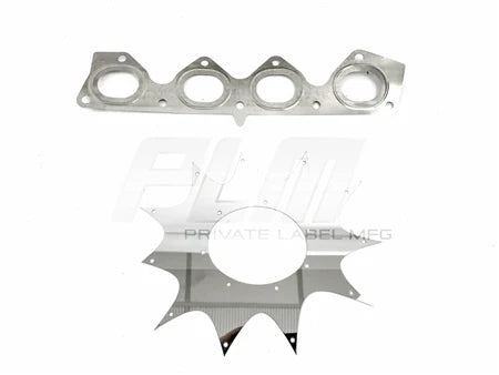 PLM Power Driven H-Series Hood Exit Race Header 4-1 Megaphone H22 F20B H22A - PLM-HH-HOOD-HEADER-SHIELD