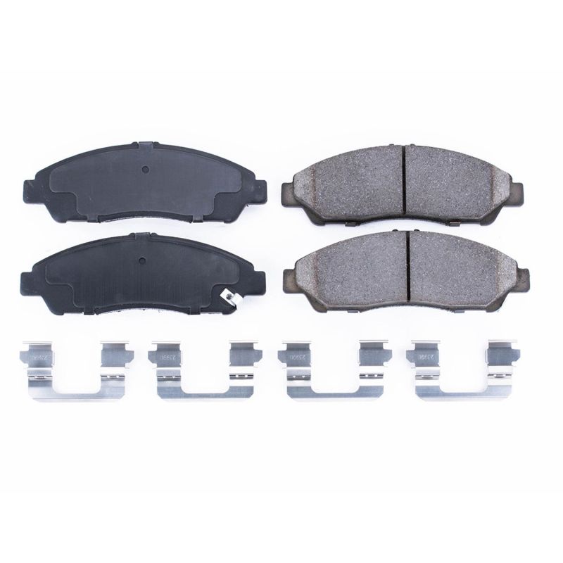 Power Stop 07-13 Acura MDX Front Z17 Evolution Ceramic Brake Pads w/Hardware PowerStop