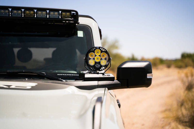 DV8 21-22 Ford Bronco A-Pillar Pod Light Mounts DV8 Offroad