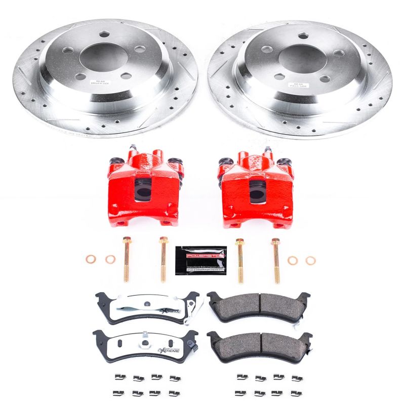 Power Stop 95-98 Jeep Grand Cherokee Rear Z36 Truck & Tow Brake Kit w/Calipers PowerStop