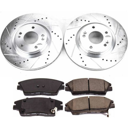 Power Stop 17-19 Hyundai Elantra Front Z23 Evolution Sport Brake Kit PowerStop