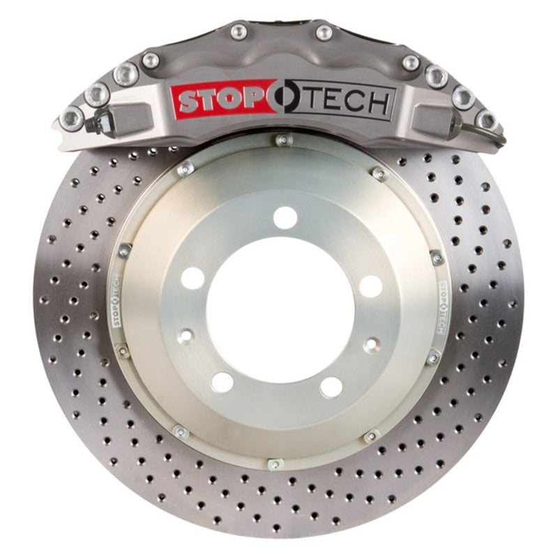 StopTech 08-13 Toyota Land Cruiser Front BBK w/Trophy Anodized ST-65 Calipers Drilled 380x35mm Rotor Stoptech