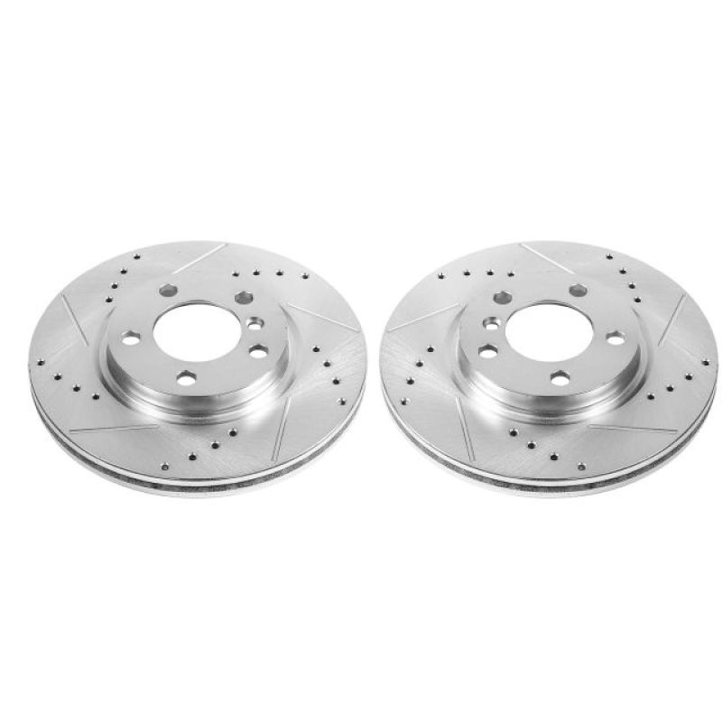 Power Stop 11-16 Mini Cooper Countryman Front Evolution Drilled & Slotted Rotors - Pair PowerStop