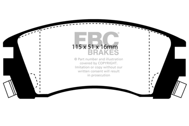 EBC GreenStuff Front Brake Pads - DP2988 EBC