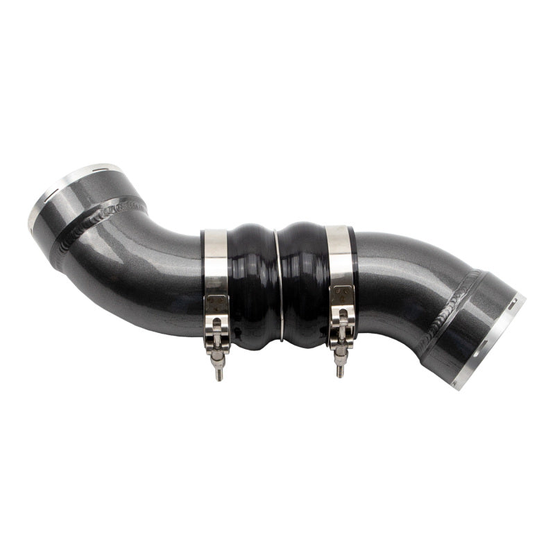 Wehrli 06-10 Chevrolet 6.6L LBZ/LMM Duramax Passenger Side 3.5in Intercooler Pipe - Flat Black - WCF100367-FB