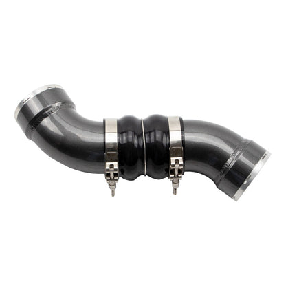 Wehrli 06-10 Chevrolet 6.6L LBZ/LMM Duramax Passenger Side 3.5in Intercooler Pipe - Bengal Silver - WCF100367-BS