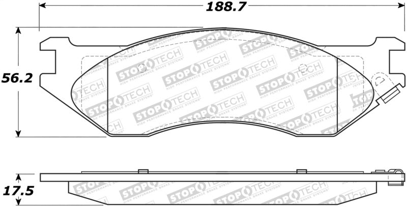 StopTech Street Disc Brake Pads - 305.08970 Stoptech