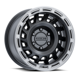 Raceline 957BS Halo 18x9in / 8x180 BP / 18mm Offset / 130.81mm Bore - Black & Silver Lip Wheel