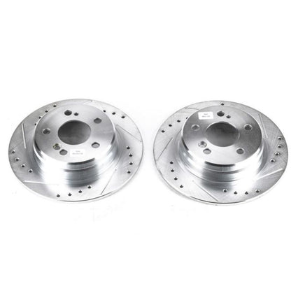 Power Stop 90-93 Mercedes-Benz 300SL Rear Evolution Drilled & Slotted Rotors - Pair PowerStop