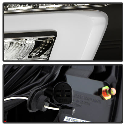 Spyder 13-16 Audi A4 4DR LED Tail Lights LED Clear Reverse Lights - Black ALT-YD-AA413-SEQ-BK SPYDER