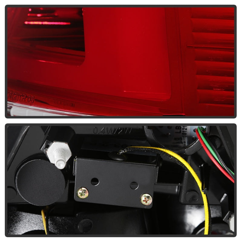 Spyder Pontiac G8 08-09 Version 2 Light Bar LED Tail Lights - Red Clear- ALT-YD-PG808V2-LB-RC SPYDER