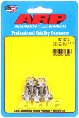 ARP 1/4-20 x 0.515 Hex SS Bolts (5/pkg) ARP