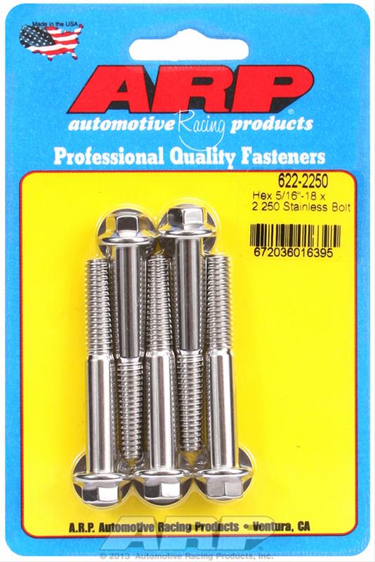 ARP 5/16-18 x 2.250 Hex SS Bolts