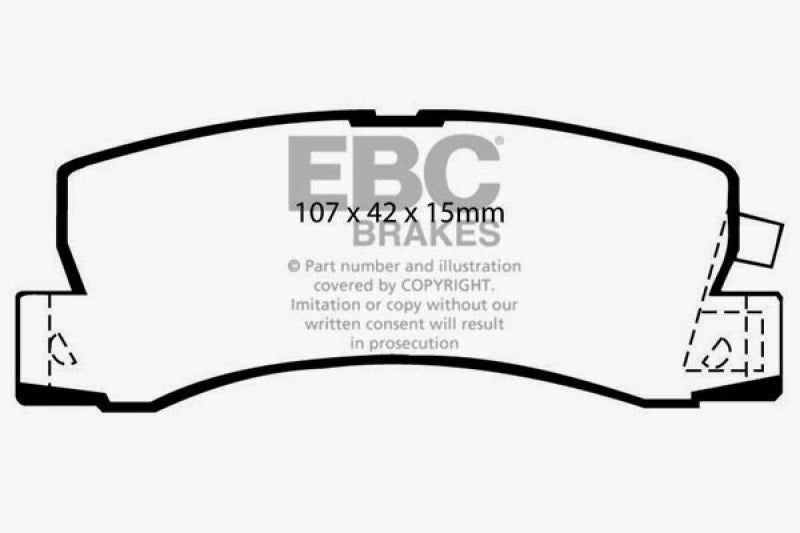 EBC RedStuff Rear Brake Pads - DP3628C EBC