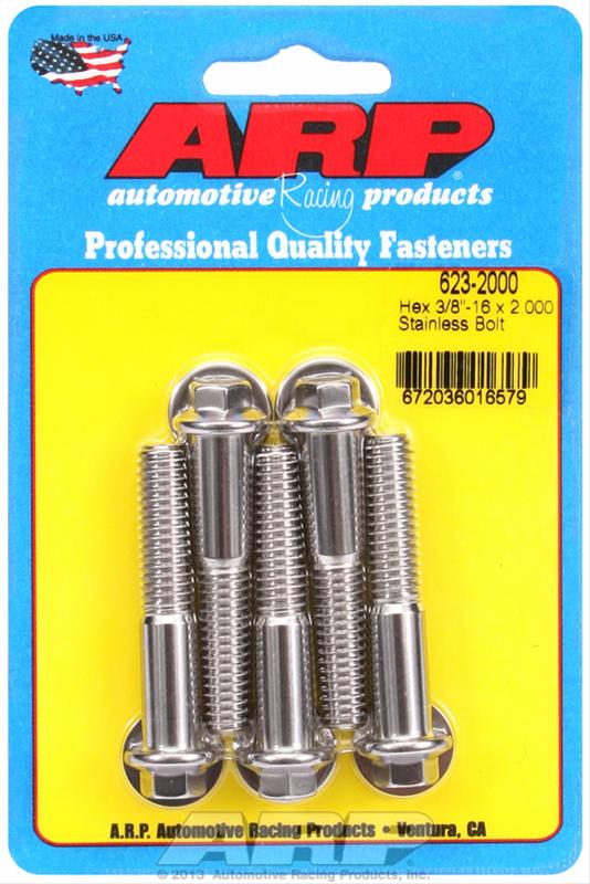 ARP 3/8-16 x 2in SS Hex Bolt Kit (Pack of 5)