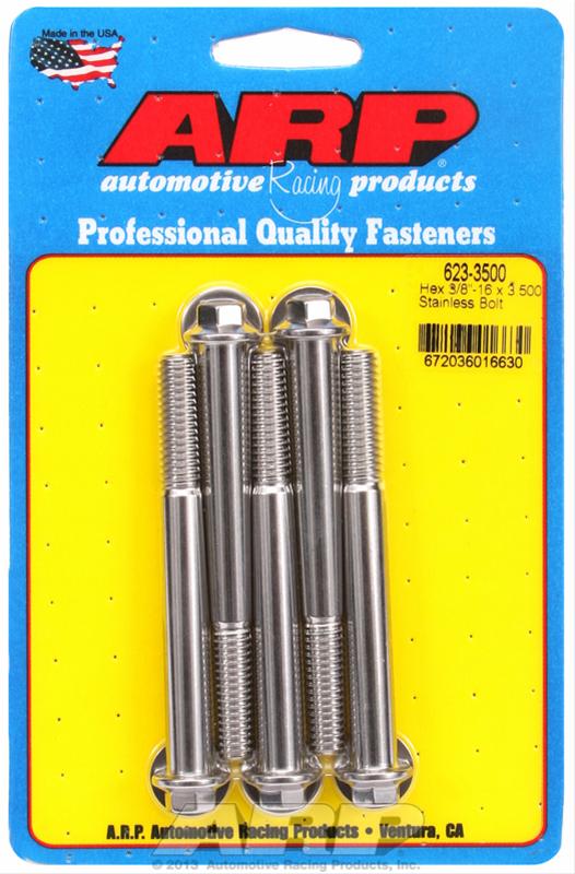 ARP 3/8-16 x 3.500 Hex SS Bolts (5/pkg) 623-3500
