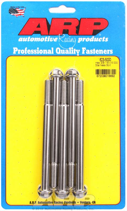 ARP 3/8-16 x 5.000 Hex SS Bolts (5/pkg)