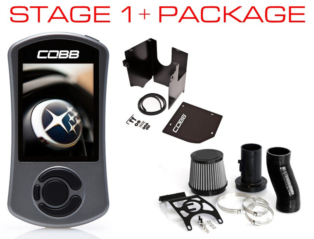 COBB Subaru LGT / OBXT Stage 1+ Power Package w/V3 624X01P-BK